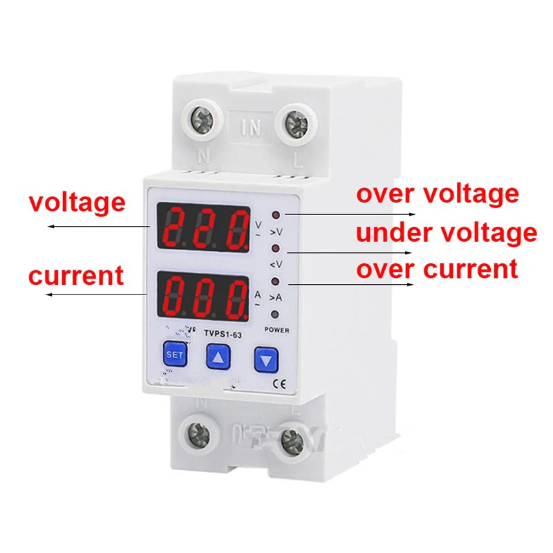 Protezione da sovratensione regolabile 63A 230V